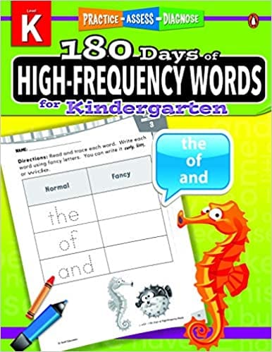 180 Days of High-Frequency Words Grade Kindergarten