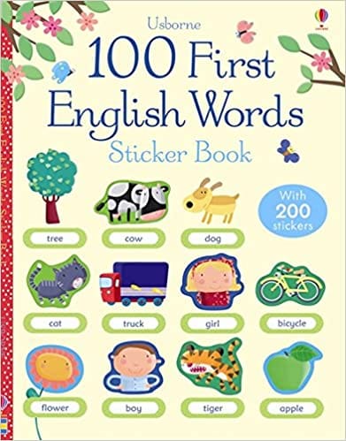 100 First Words In English Sticker Book