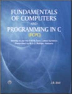 Fundamentals of Computers & Programming in C