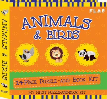 24 piece Puzzle + Book - Animals & Birds