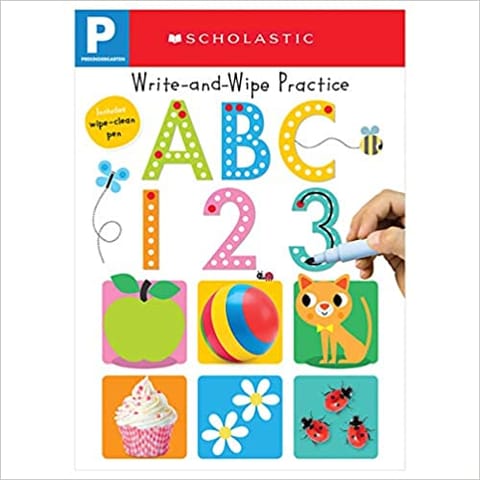 Write And Wipe Practice Flip Book: Abc 123 (Scholastic Early Learners)