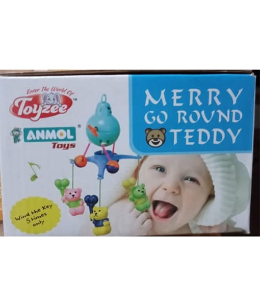 Musical merry go round teddy for babies