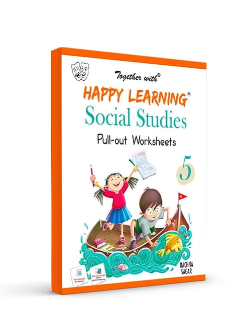 Happy Learning Pullout Worksheets Social Studies for Class 5?Tapa blanda