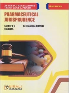 PHARMACEUTICAL JURISPRUDENCE - B.Pharmacy - Third Year (TY) Semester 5 - As Per PCI?