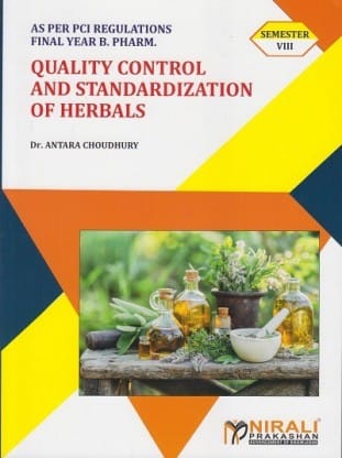 Quality Control & Standardization Of Herbals As Per Pci Regulations Final Year B Pharm 8th Sem