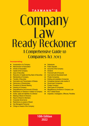 Company Law Ready Reckoner