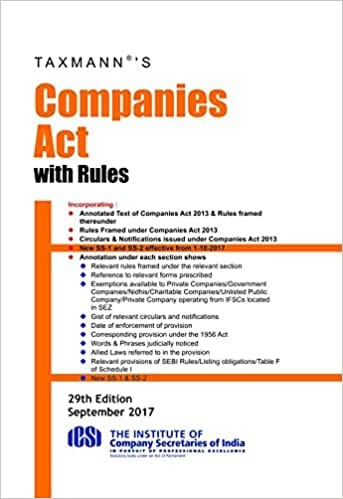 Companies Act with Rules (Hardbound Pocket Edition)