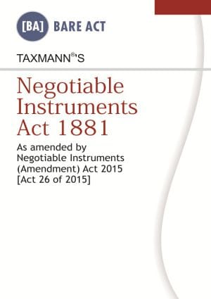 Negotiable Instruments Act 1881