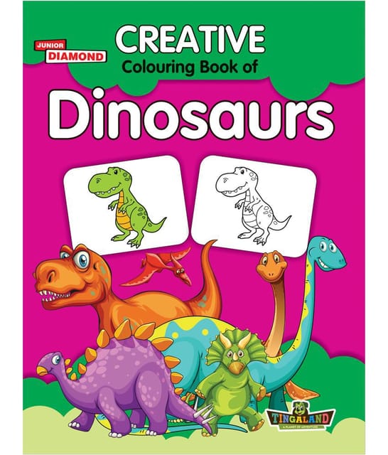 Creative Colouring Books Dinosaurs Pb English