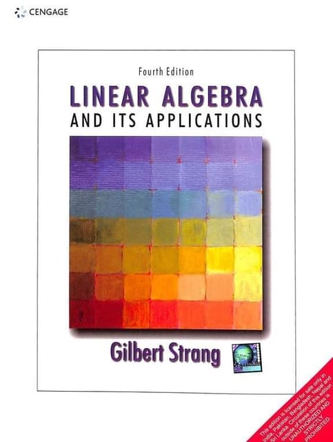 Linear Algebra & Its Applications