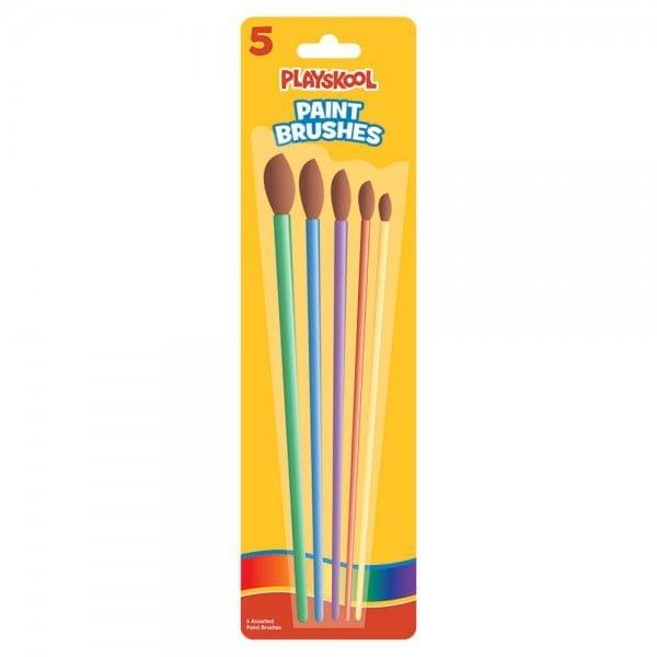 PLAYSKOOL 5 COUNT ASSORTED PAINT BRUSH SET