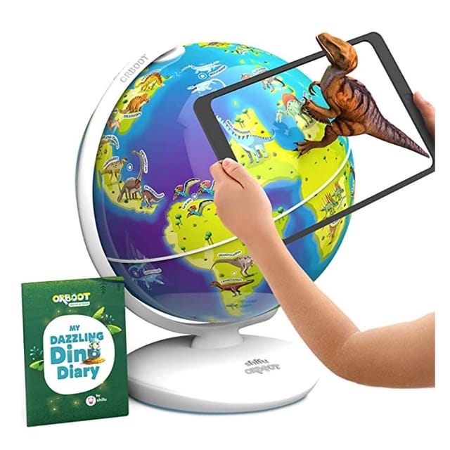 Shifu Orboot Dinos (App Based): Interactive Dinosaur Toys for Kids AR Globe | Educational Toy for Kids, Gift for Boys & Girls Age 4 - 8 Years