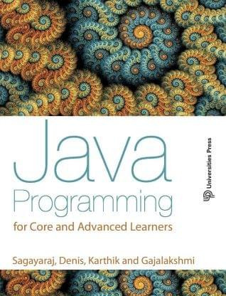 Java Programming For Core And Advanced Users