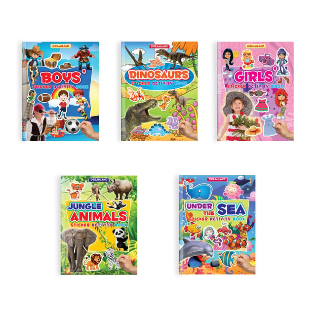 Sticker Activity Book - Pack (5 Titles) : Interactive & Activity  Children Book