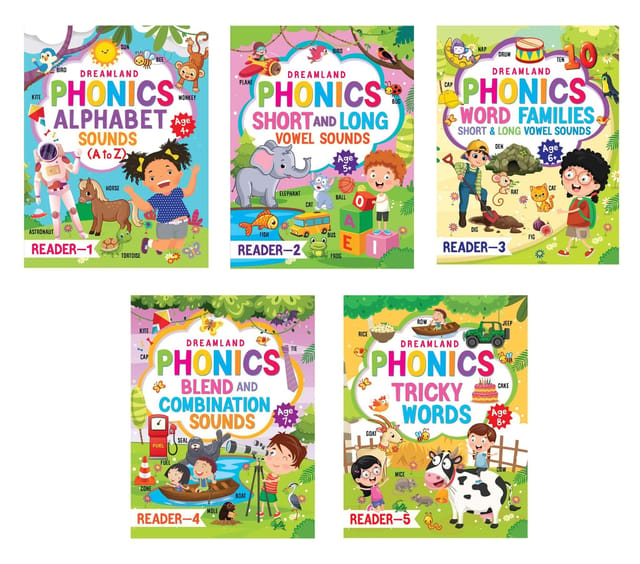 Phonics Reader 5 Books Pack : Early Learning Children Book