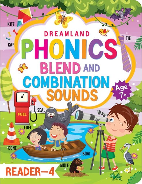 Phonics Reader - 4 (Blends and Combination Sounds) Age 7 : Early Learning Children Book