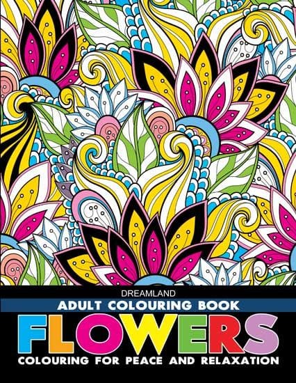 Flowers- Colouring Book for Adults : Colouring Books for Peace and Relaxation Children Book