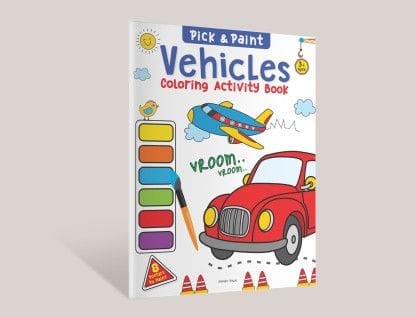 Pick and Paint Coloring Activity Book for Kids Vehicles?