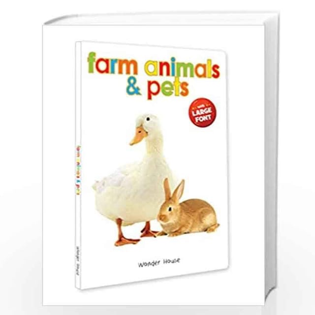 FARM ANIMALS & PETS - EARLY LEARNING BOARD BOOK WITH LARGE FONT : BIG BOARD BOOKS SERIES