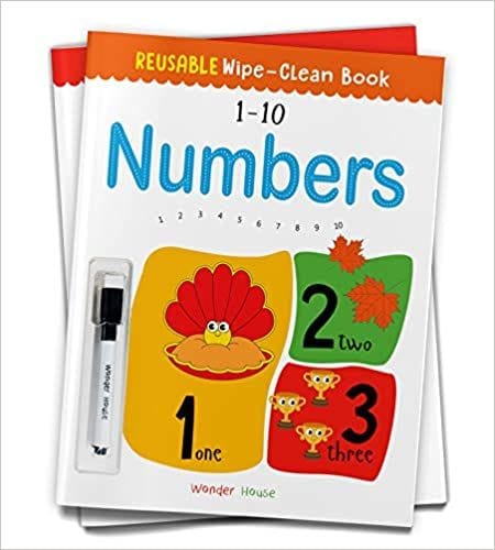 Reusable Wipe And Clean Book 1-10 Numbers : Write And Practice Numbers (1-10)