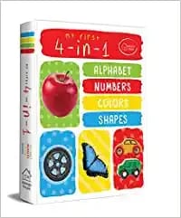 My First 4 In 1 Alphabet Numbers Colours Shapes: Padded Board Books