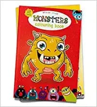 Monster Colouring Book (Giant Book Series): Jumbo Sized Colouring Books