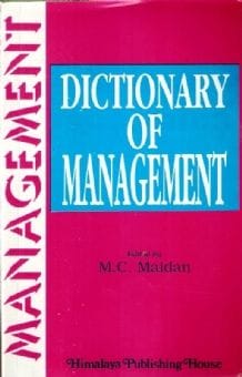 Dictionary of Management