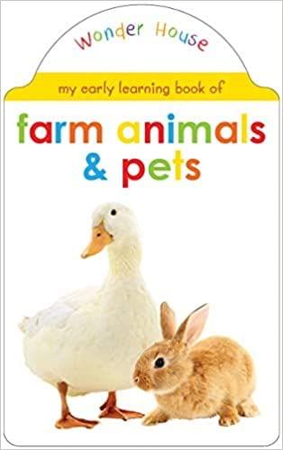 My Early Learning Book of Farm Animals and Pets: Attractive Shape Board Books For Kids