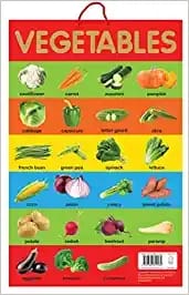 Vegetables - Early Learning Educational Posters : Perfect For Kindergarten, Nursery and Homeschooling (19 Inches X 29 Inches)