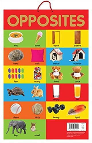 Opposites - Early Learning Educational Posters For Children: Perfect For Kindergarten, Nursery and Homeschooling (19 Inches X 29 Inches)