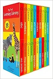 My First Learning Library: Boxset of 20 Board Books for Kids (Vertical Design)