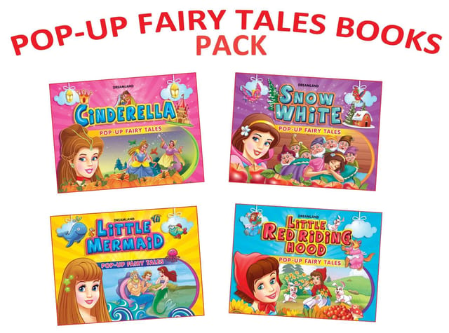 Pop Up Fairy Tales Pack-1 (4 titles) : Story Books Children Book