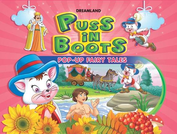 Pop-Up Fairy Tales - Puss In Boots : Story books Children Book