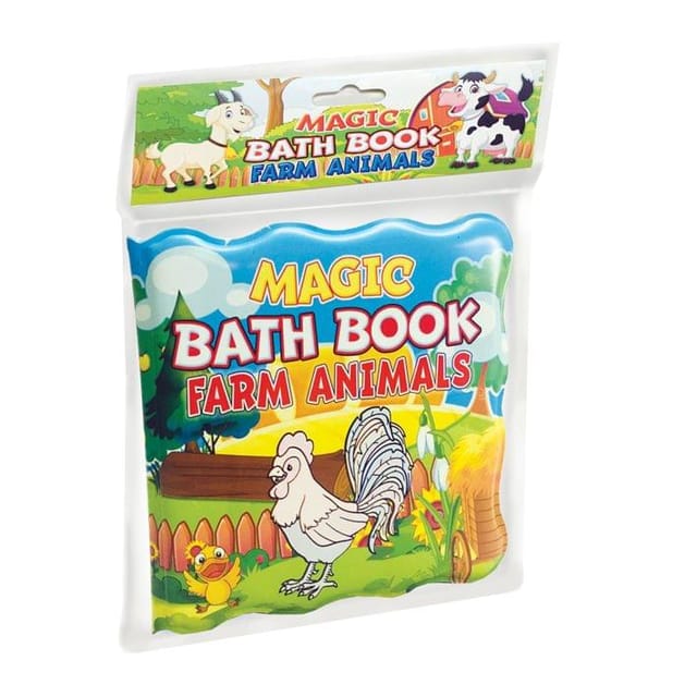 Magic Bath Book - Farm Animals : Picture Book Children Book