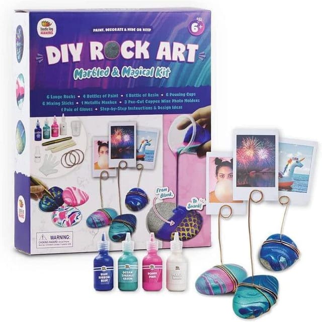 Rock Painting Kit: Pour Over Paint