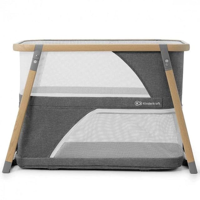 Kinderkraft Sofi Travel Cot With Playpen Function Grey