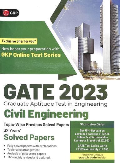 Gate 2023 Civil Engineering Topic Wise Previous Solved Papers 32 Years Solved Papers