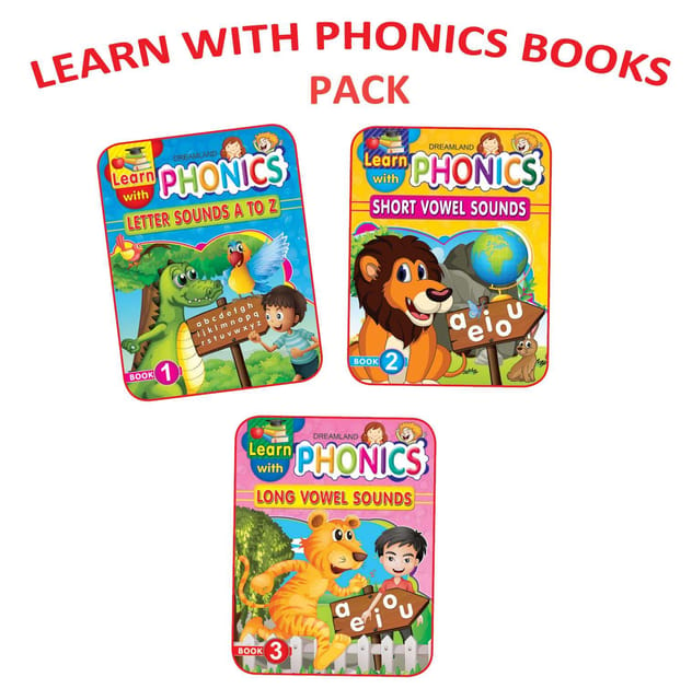 Learn with Phonics pack -1 (3 Titles) : Early Learning Children Book