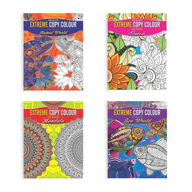 Extreme Copy Colour Series - (4 Titles) : Interactive & Activity  Children Book