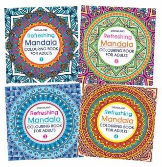 Refreshing Mandala - Colouring Book for Adults (Pack) (5 Titles) : Colouring Books for Peace and Relaxation  Book