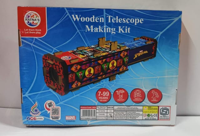 SPIDERMAN WOODEN TELESCOPE