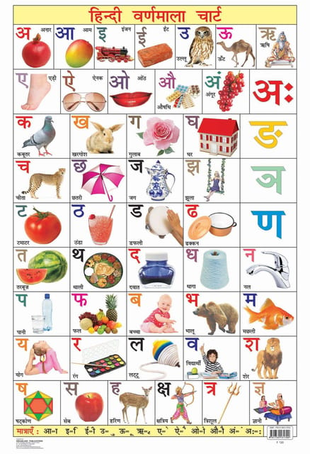 Hindi Varnmala Chart : Educational Wall Chart