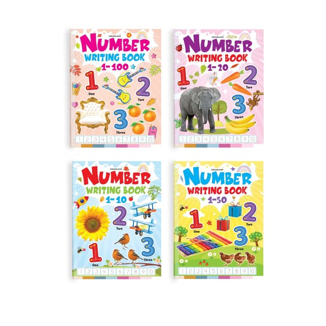 Number Writing book (4 titles) Pack : Early Learning Children Book