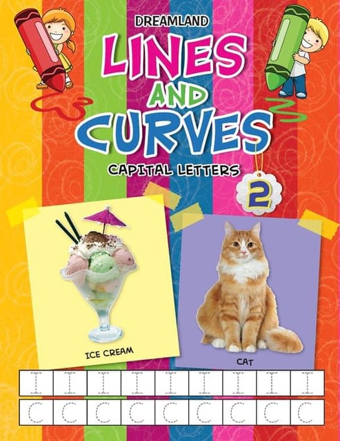 Lines and Curves (Capital Letters) Part 2 : Early Learning Children Book