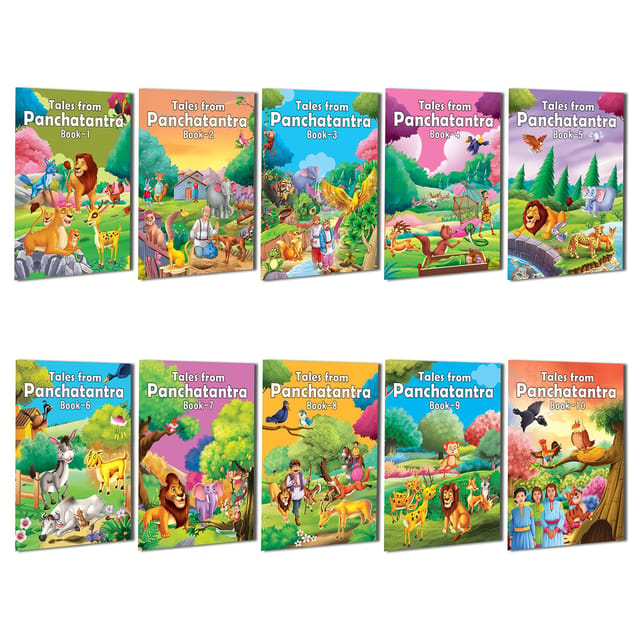 Dreamland Tales from Panchatantra - A Pack of 10 Books : Early Learning Children Book