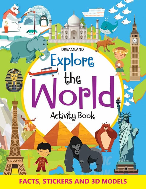 Explore the World Activity Book with Stickers and 3D Models : Interactive & Activity  Children Book