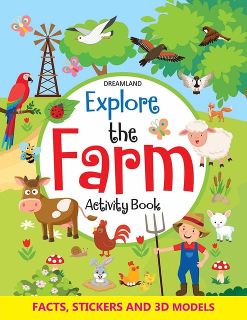 Explore the Farm Activity Book with Stickers and 3D Models : Interactive & Activity  Children Book