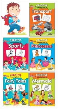 Creative Colouring Book (Set Of 5 Books) 2  (English, Paperback, Priyanka)