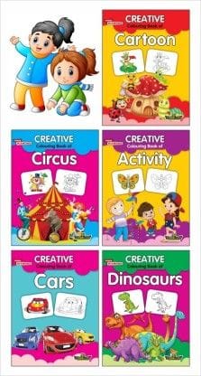 Creative Colouring Book (Set Of 5 Books) 1  (English, Paperback, Priyanka)