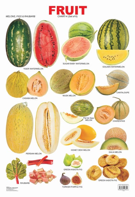 Fruit Chart - 4 : Reference Educational Wall Chart